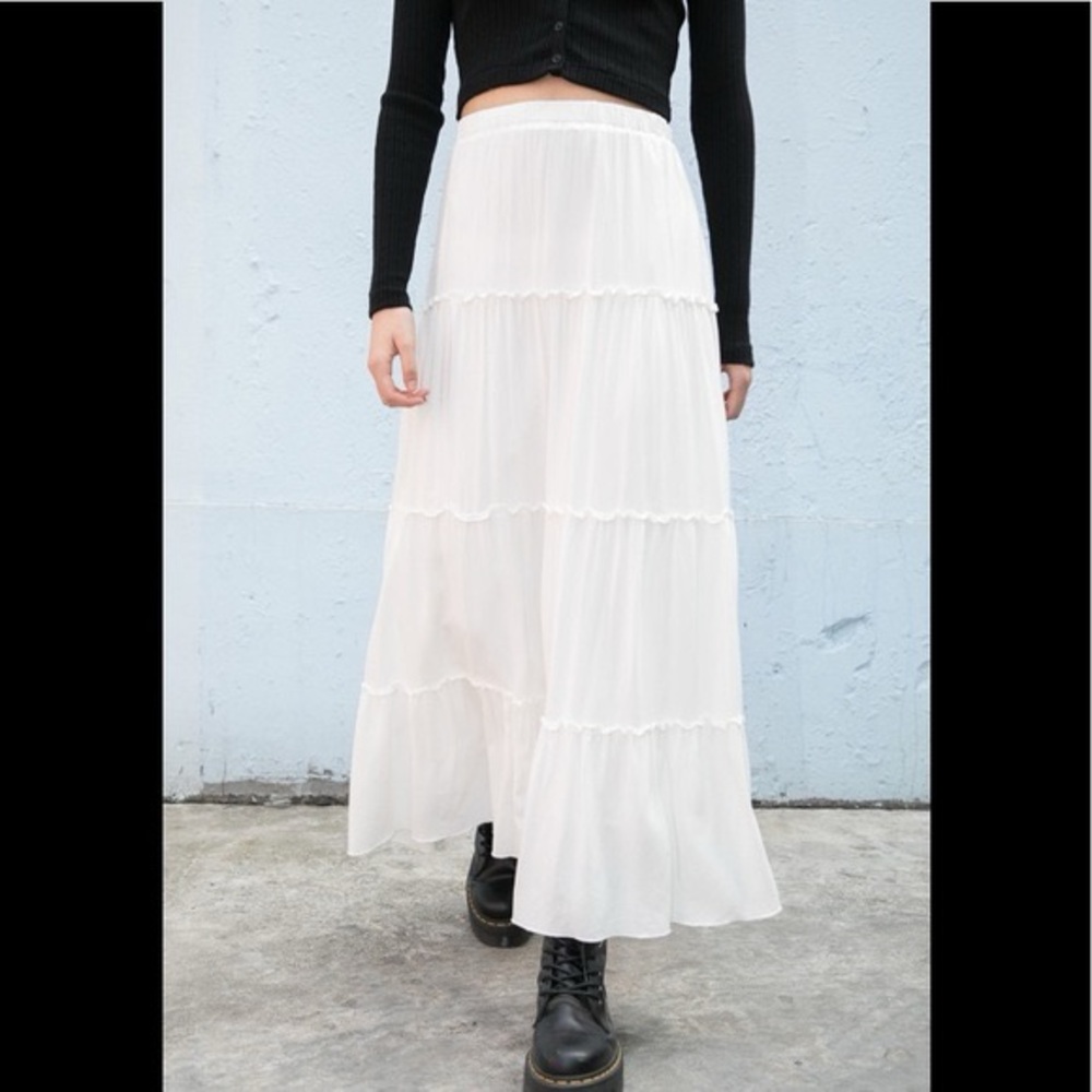 Brandy Melville White Maxi Skirt